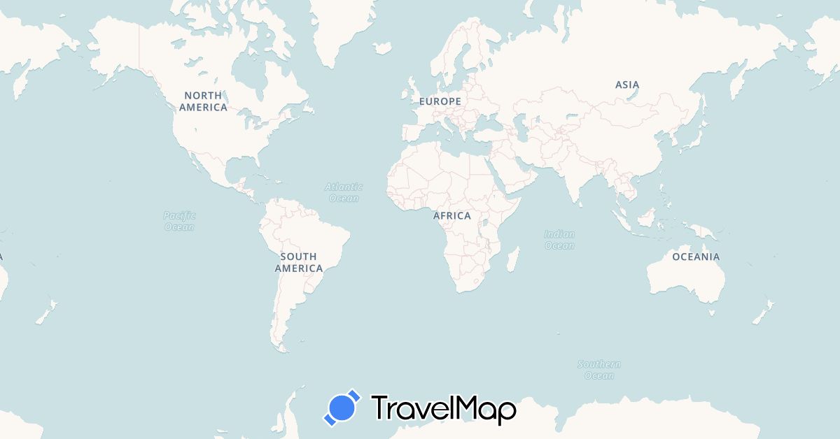 TravelMap itinerary: driving in Canada, North Korea, Mexico, Russia, United States (Asia, Europe, North America)